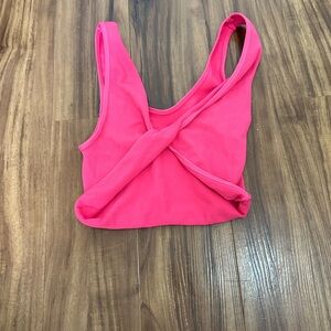 Pink crop top